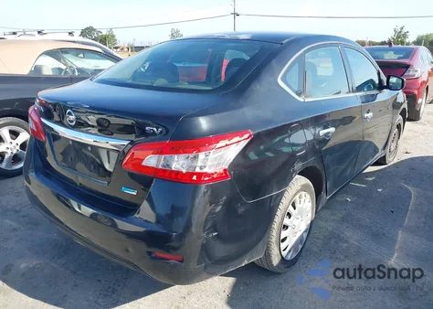 2014 Nissan Sentra Sv z USA, uszkodzony, nr VIN 1N4AB7AP1EN850755